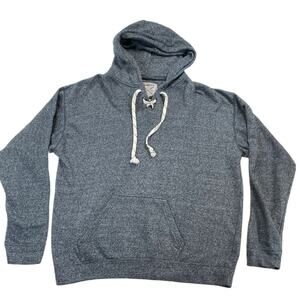 Vineyard Crew Lacrosse Hockey Lace-Up Hoodie Sweatshirt Men's XXL Gray